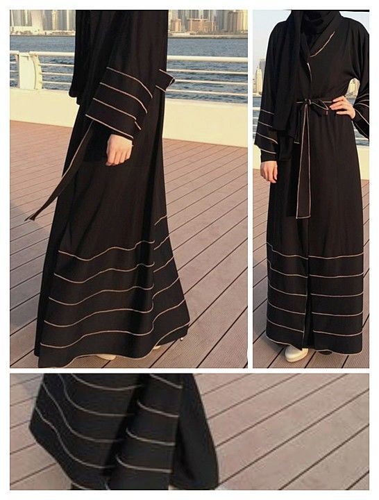 Front open abaya uploaded by Fauzia Fashion on 11/6/2020