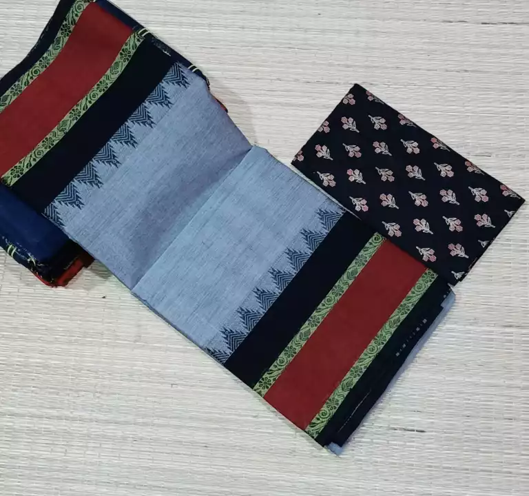 Post image Tissue border plain sarees