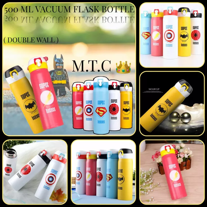 500 ML VACCUM FLASK BOTTLE 8 PRINTS DOUBLE WALL IMPORTED uploaded by M.T.C 👑 on 6/26/2022