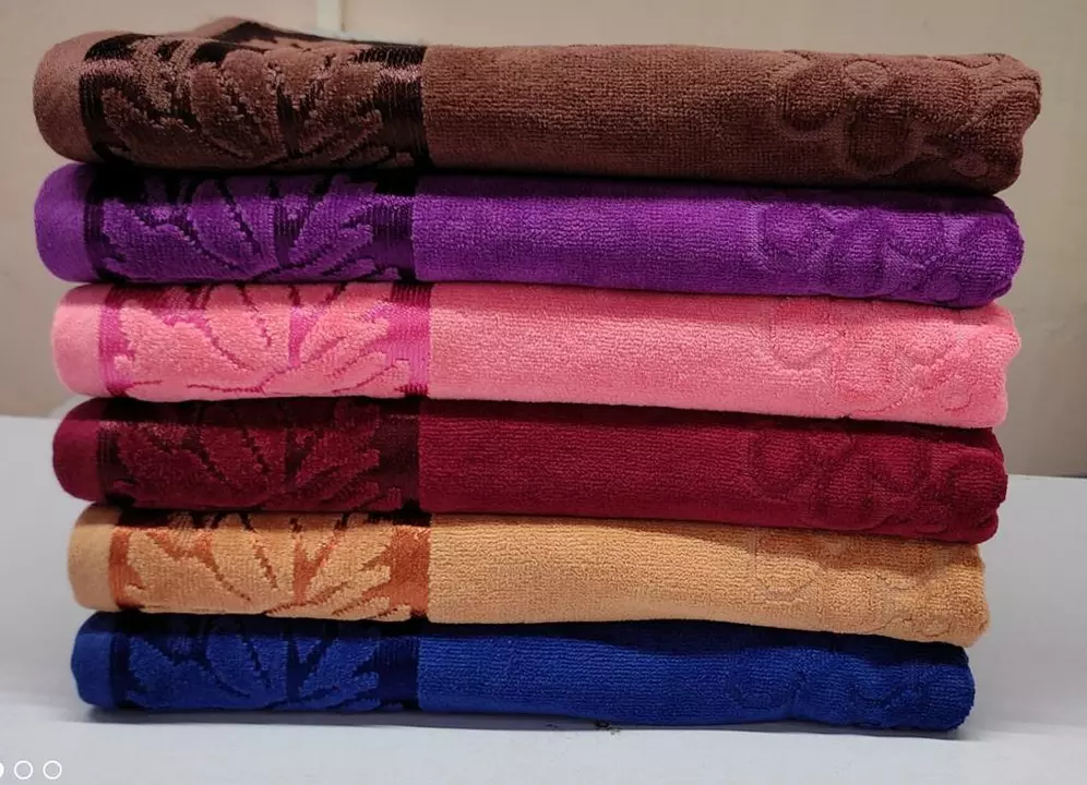 Bath towel velvet finish  uploaded by Geetanjali Textiles on 6/26/2022
