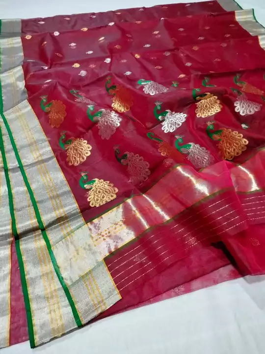  ChanderiHandloom silk saree uploaded by business on 6/26/2022