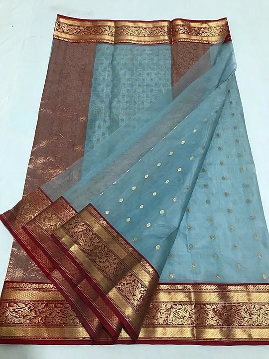chanderi saree uploaded by business on 11/6/2020