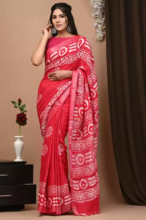New Arrival linen sarees ... uploaded by business on 6/27/2022