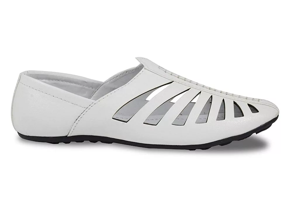 🎉📣Lazy21 🥳 Synthetic Leather White 🤍 Slip On Comfort and Fashionable Casual Sandals For Men 😍🥳 uploaded by www.lazy21.com on 6/27/2022