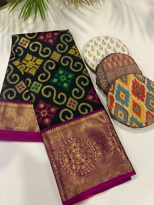 Pratheeka Soft Banarasi Handloom Ikkat Weaving Soft Silk Saree uploaded by Mauli boutique on 6/27/2022