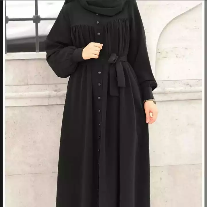 Daily wear abaya. (Front open) uploaded by AL HASHMI CREATION  on 6/27/2022