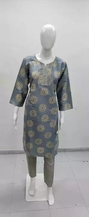 Capsule foil print kurti pants uploaded by business on 6/27/2022
