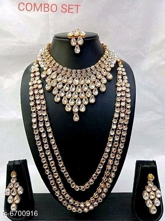 Elegant Metal Kundan Jewellery Sets uploaded by All in one store  on 11/6/2020