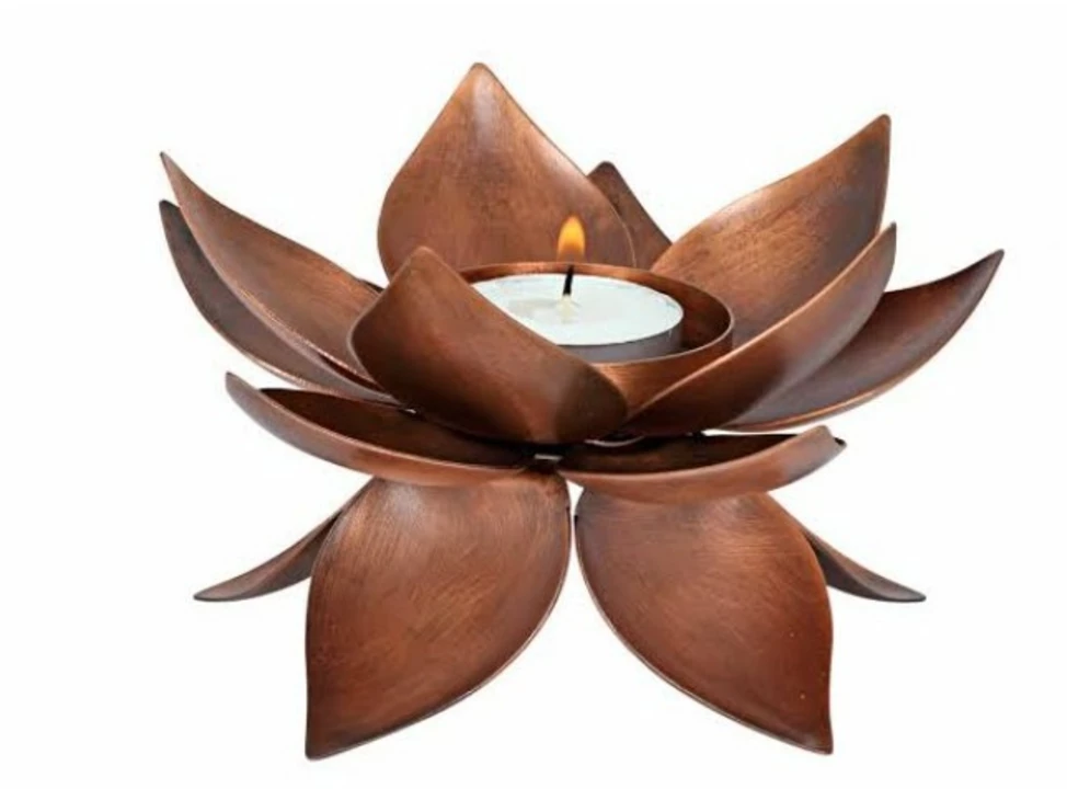 Lotus shape tea light holder  uploaded by MUSHERRAT POOJA ARTICALS on 6/27/2022