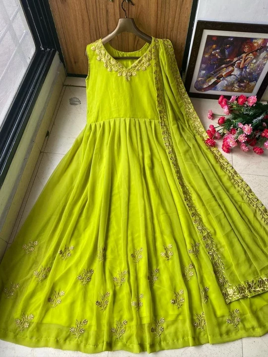Anarkali gown uploaded by GS Traders on 6/27/2022