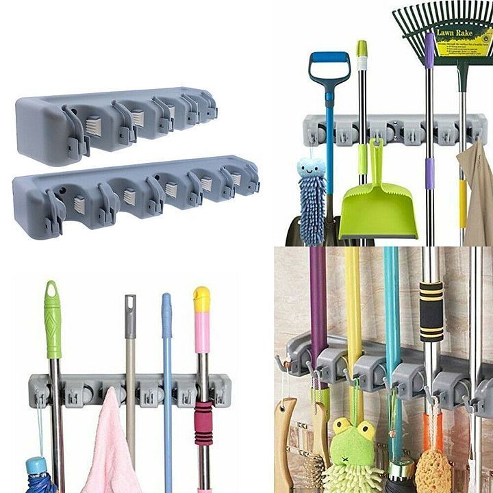 Wall Mounted Stick Handle Mop And Broom Holder Organiser

 uploaded by Wholestock on 11/6/2020