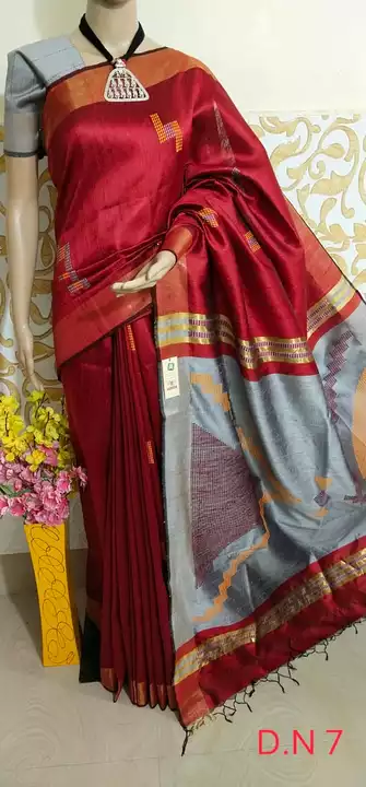Post image Pure bhagalpuri silk saree  it's looks very attractive and provide rich look .