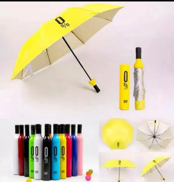 Product image with price: Rs. 349, ID: double-layer-multicolor-umbrella-umbrella-with-bottle-cover-3-fold-umbrella-with-uv-protection-55a352c3