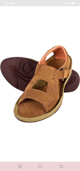😍🎉 Lazy21 Pure Leather Tan 🤎 Comfort And Fashionable Trendy Velcro Casual Daily Wear Men Sandals  uploaded by www.lazy21.com on 6/28/2022