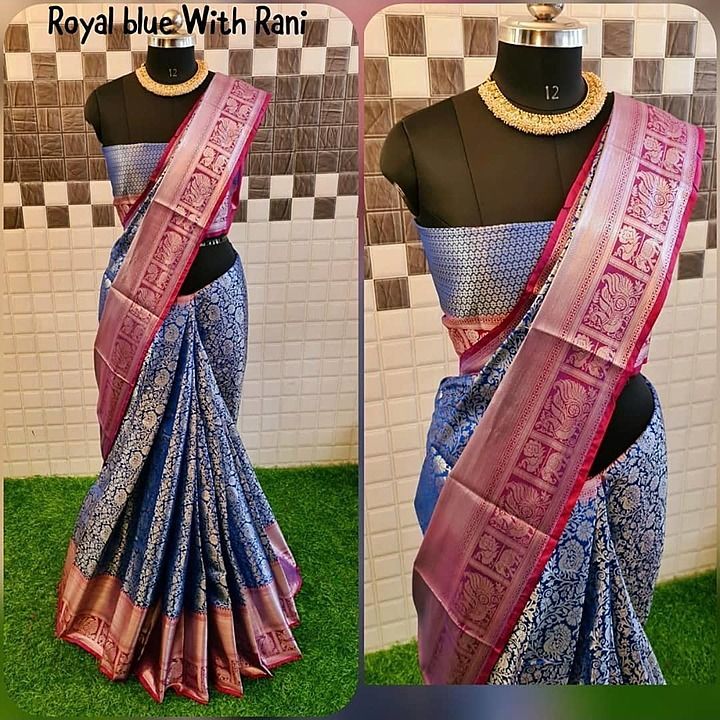 Banarasi Handloom very soft silk silvar Weaving Saree uploaded by business on 11/6/2020