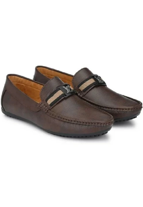  🤩😍Lazy21 Synthetic Leather Brown 🤎 Comfort And Fashionable Trendy Slip On Formal shoes For Men  uploaded by www.lazy21.com on 6/28/2022