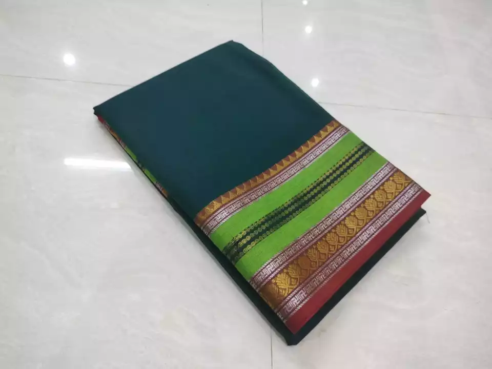 Post image Kanchi cotton plain fancy border sarees