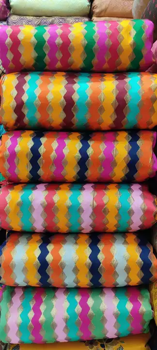 LEHRIYA BROCADE  uploaded by Raghupati Fabrics on 6/28/2022