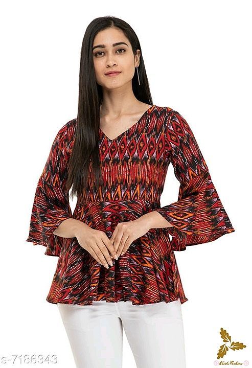Fabric: Crepe
Sleeve Length: Three-Quarter Sleeves
Pattern: Printed
Size:S,M,L,XL,XXL uploaded by business on 11/6/2020