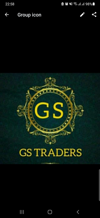 Visiting card store images of GS TRADERS