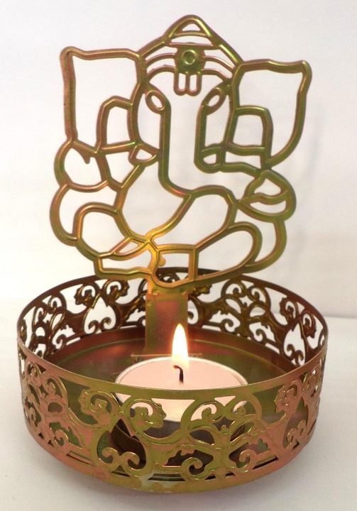 Post image Metal Golden Ganesh ji shadow lamp, individual box packing. Price only 45 Rs