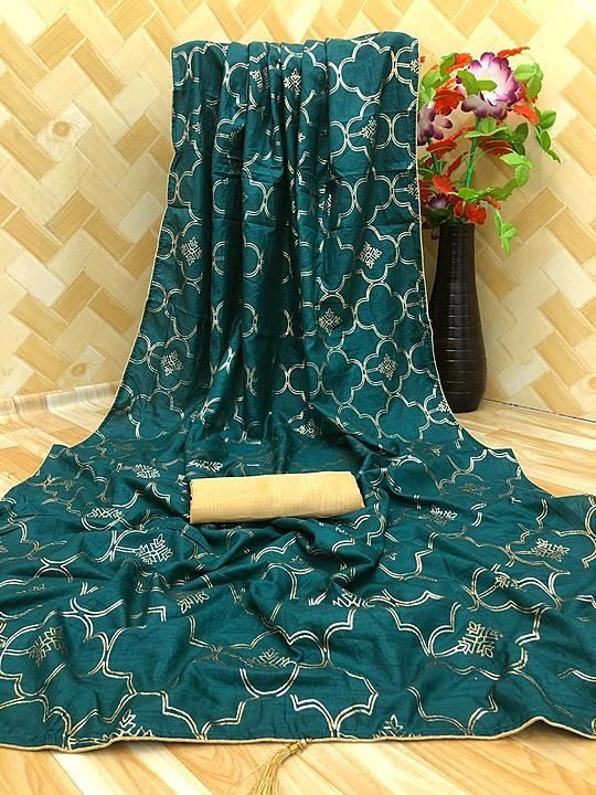 Saree Fabric:Heavy DOLA silk uploaded by business on 11/6/2020