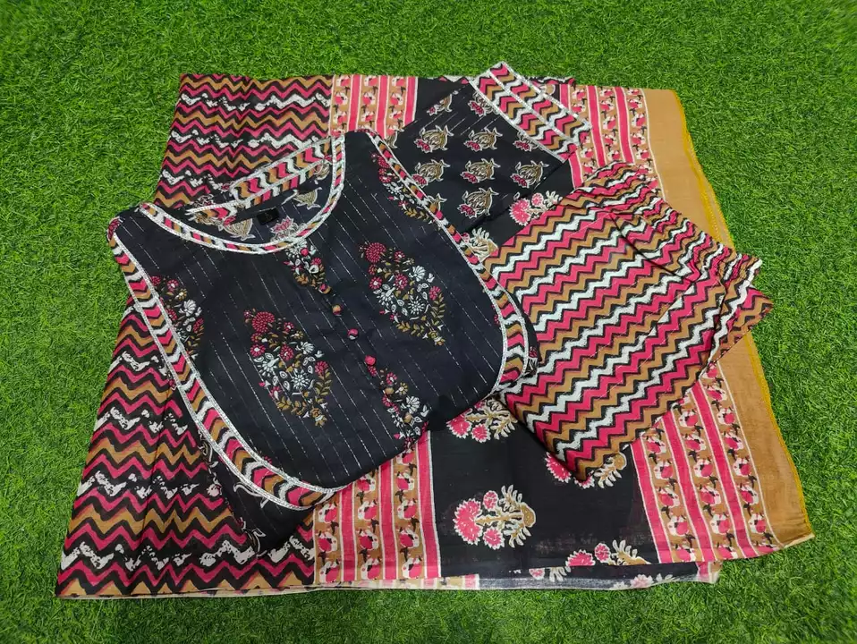 *New launch*

*we are launching upcoming Fastival special cotton lurex  Kurti with pant and dupatta* uploaded by Silkora sarees on 6/29/2022