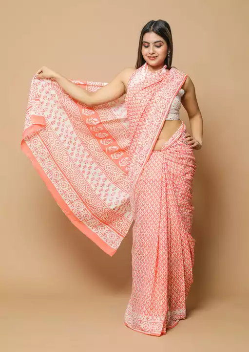 Mulmul cotton sarees  uploaded by mashaallah kalamkari collections on 6/29/2022
