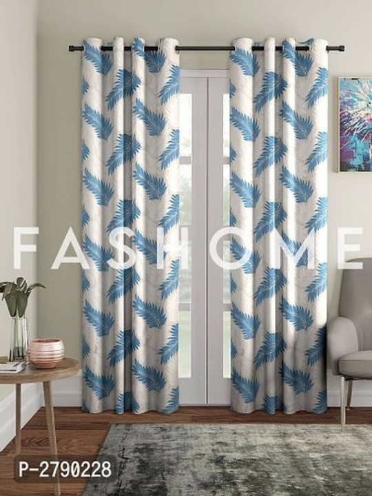 Product image of FasHome Polyester Eyelet Fitting Long Door Curtains - Pack Of 2, price: Rs. 510, ID: fashome-polyester-eyelet-fitting-long-door-curtains-pack-of-2-77ba63cb