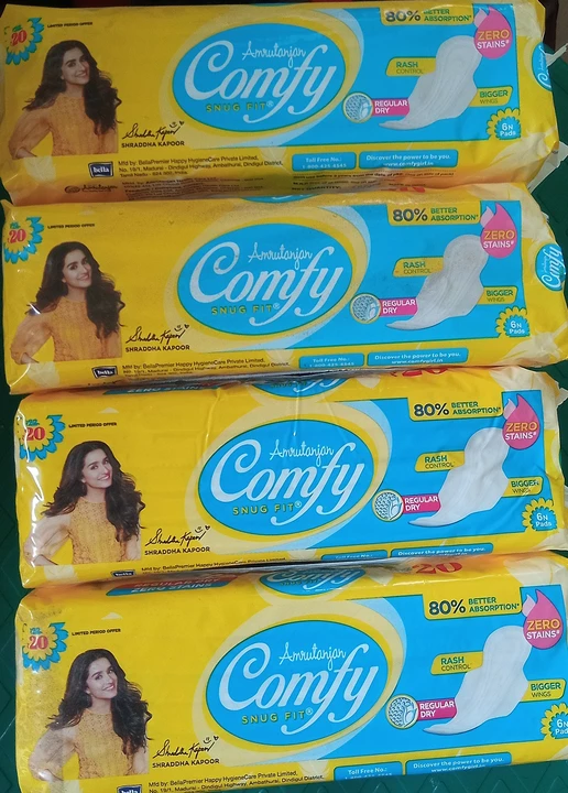 Comfy sanitary pad Regular Mrp 20/- uploaded by Angels baby store on 6/29/2022