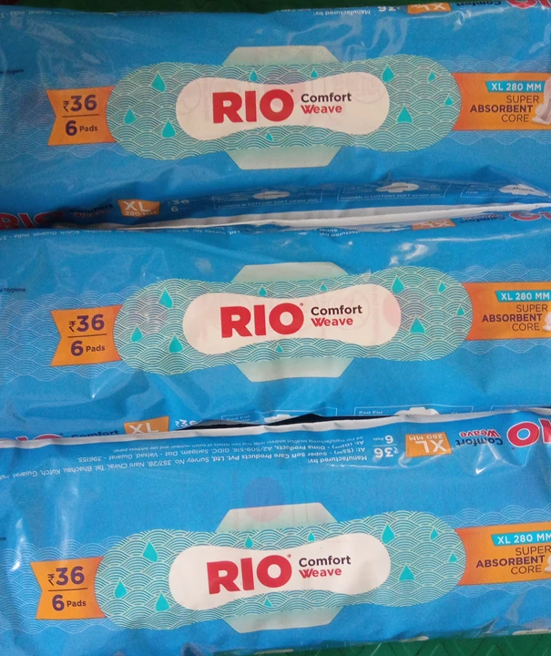 Rio sanitary pad XL Mrp 36/- uploaded by business on 6/29/2022