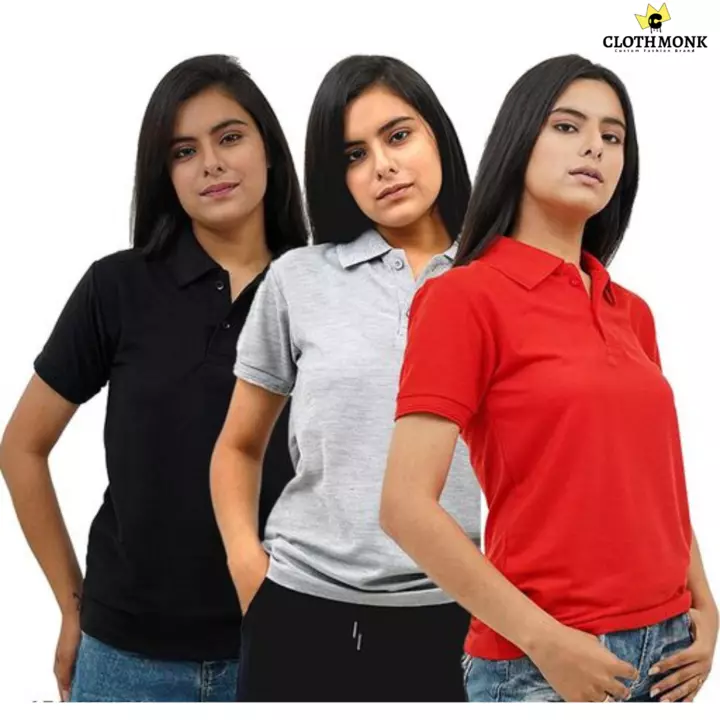 Clorhmonk Polo T-shirt for women's uploaded by ClothMonk on 6/29/2022