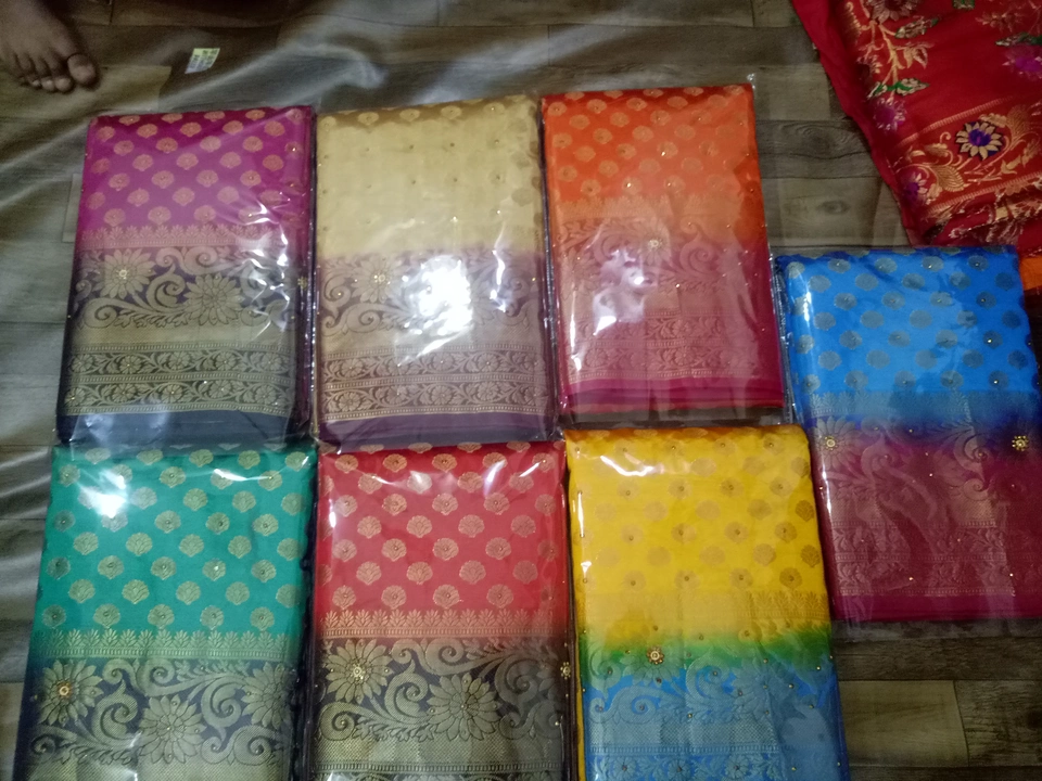 Ra Dupyan silk with ston uploaded by Sarees on 6/29/2022