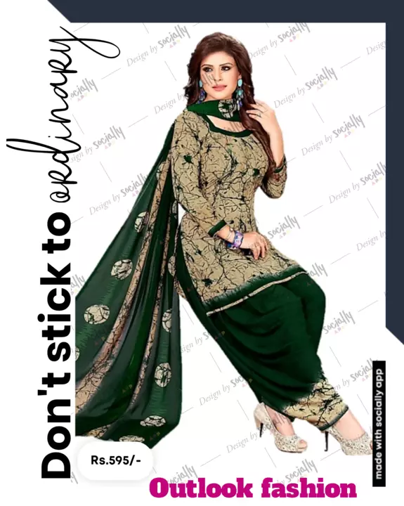 DRESS MATERIAL WITH DUPATTA  uploaded by business on 6/30/2022