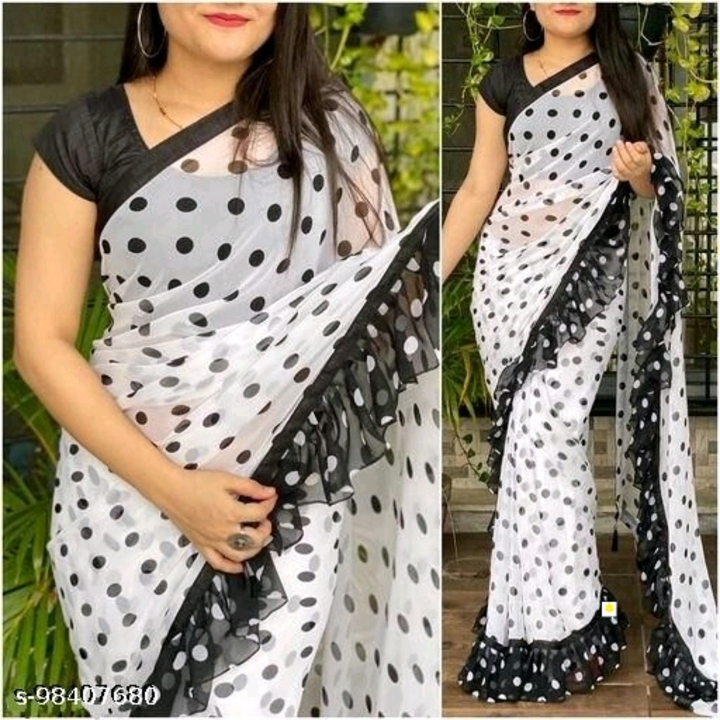Georgette sarees uploaded by business on 6/30/2022