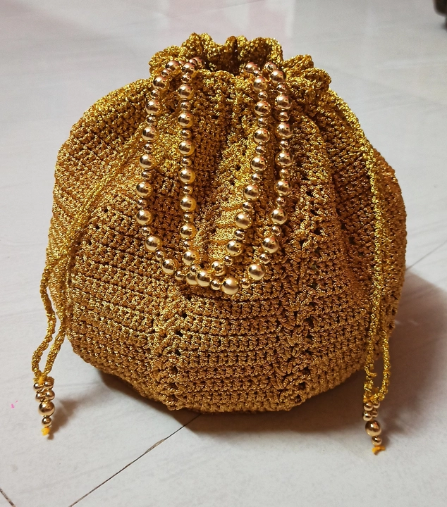 Crochet Golden Potali uploaded by Rucha creation on 6/30/2022