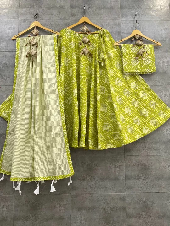 pure cotton lehnga with lining with canvas
With  blouse uploaded by SHREE SHYAM COLLECTION  on 6/30/2022