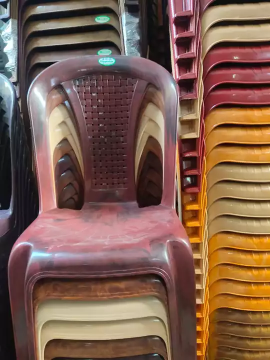 Armless plastic chair all colors available uploaded by Vijay bhaskar enterprises on 7/1/2022