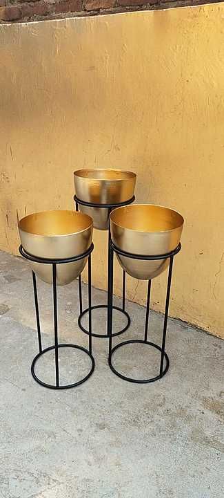Black with gold planters uploaded by M S Gourp of home decor  on 11/7/2020