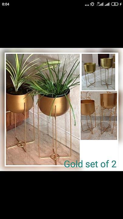 Gold planters uploaded by business on 11/7/2020