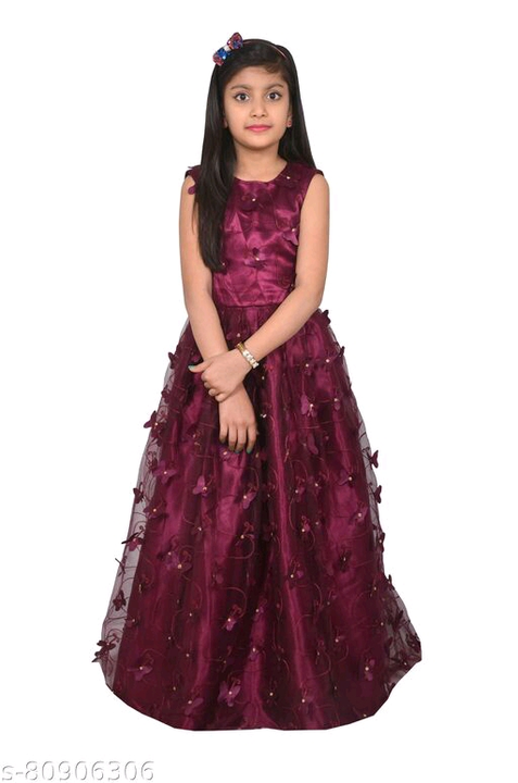 Post image RS. 620🔱🔱🔱Kids Baby Girl's Multicolor Heavy Soft Net Fabric Embroidery Work A- Line Butterfly Pattern RoundNeck Sleeveless Full length Traditional Party Wears Maxi Gown Frock DressName: Kids Baby Girl's Multicolor Heavy Soft Net Fabric Embroidery Work A- Line Butterfly Pattern RoundNeck Sleeveless Full length Traditional Party Wears Maxi Gown Frock DressFabric: NetSleeve Length: SleevelessPattern: EmbroideredNet Quantity (N): SingleSizes:2-3 Years (Bust Size: 22 in, Length Size: 27 in) 3-4 Years (Bust Size: 23 in, Length Size: 32 in) 4-5 Years (Bust Size: 24 in, Length Size: 35 in) 5-6 Years (Bust Size: 25 in, Length Size: 37 in) 6-7 Years (Bust Size: 26 in, Length Size: 39 in) 7-8 Years (Bust Size: 27 in, Length Size: 42 in) 8-9 Years (Bust Size: 28 in, Length Size: 44 in) 9-10 Years (Bust Size: 29 in, Length Size: 46 in) 10-11 Years (Bust Size: 30 in, Length Size: 48 in) 11-12 Years (Bust Size: 31 in, Length Size: 49 in) 12-13 Years (Bust Size: 32 in, Length Size: 50 in) 13-14 Years (Bust Size: 33 in, Length Size: 51 in) 14-15 Years (Bust Size: 34 in, Length Size: 52 in) 
Shop From A Wide Range Of Beautifully Crafted Heavy Nylon Net Floor length Butterfly Pattern Maxi Gowns Dress from Closhion Curve.Pair This Piece With Matching Heels And Matching Jewelry For A Stunning Look Spruce up your wardrobe with this Gown.This Gown is perfect for a day out with friends or a night of get-togethers with family. The right color balance and customized fitting outfit option available at amazing and fascinating are just what your need for your teenage child. unique dungaree dress are best suited outfit for special occasions like birthdays Partys,weddings Ceremony,school functional,evening parties and traditional Indian festivals like janmahastami ,Diwali, Navratri, Dussehra, Pongal, Onam, Eid, Christmas,dungaree and so on. Our Gown Dresses Are comfortable and suitable for all seasons And Make Princess Girl's Look M