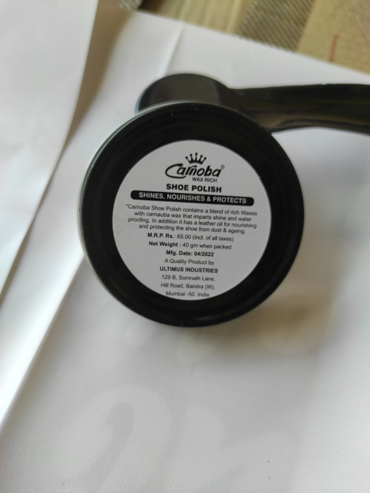 Carnoba polish Black wax 40gm uploaded by MEHAR TRADERS on 7/1/2022