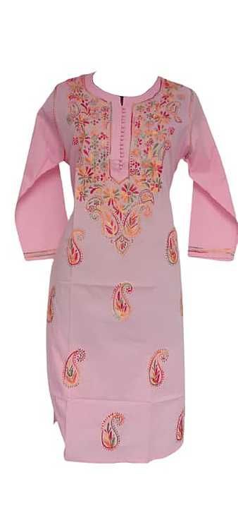 Exclusive cotton kurti Malti thread work uploaded by business on 11/7/2020
