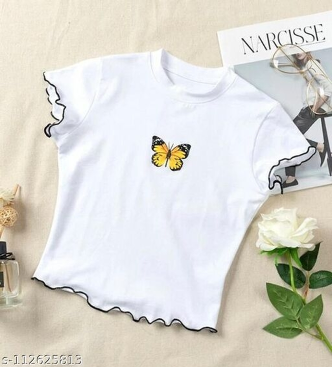 Blussa Butterfly t-shirt printed white uploaded by Blussa Studio on 7/1/2022