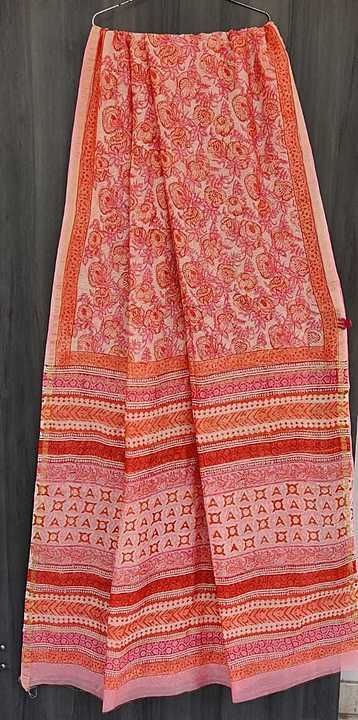 Post image All available exclusive new hand block printed chanderi silk saree

More details whatsapp&lt;&gt;8005678490
