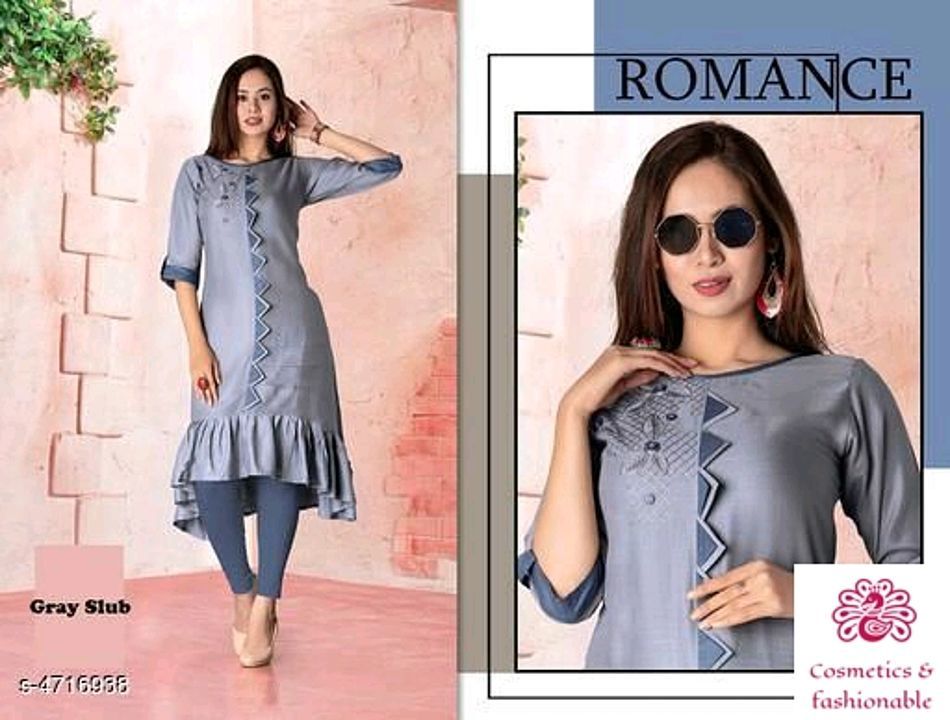 Rayon kurtis uploaded by business on 11/7/2020