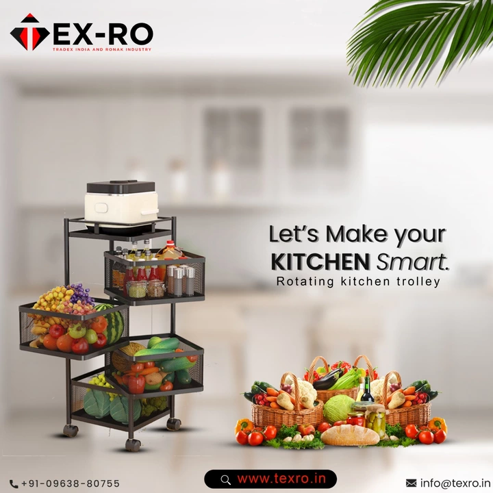 Kitchen Kitchen Trolley Portable Storage Rack Square Design Fruits & Vegetable Onion Cutlery, Spice, uploaded by tradexindia on 7/2/2022