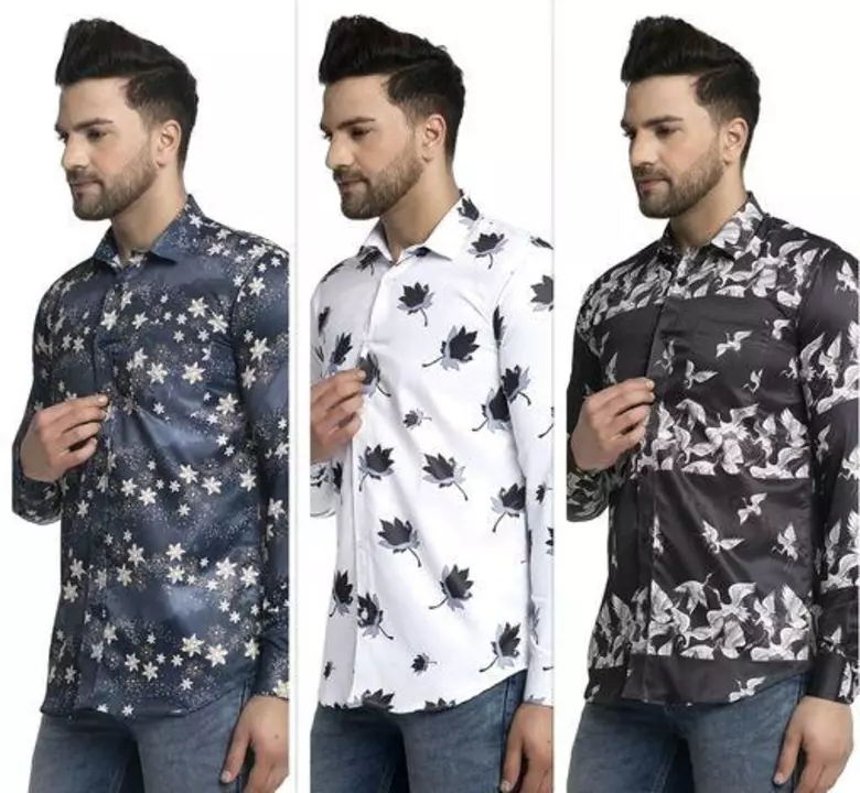 😍*Comfy Sensational Men Shirts Combo set*😍
 uploaded by Sagar traders on 7/2/2022