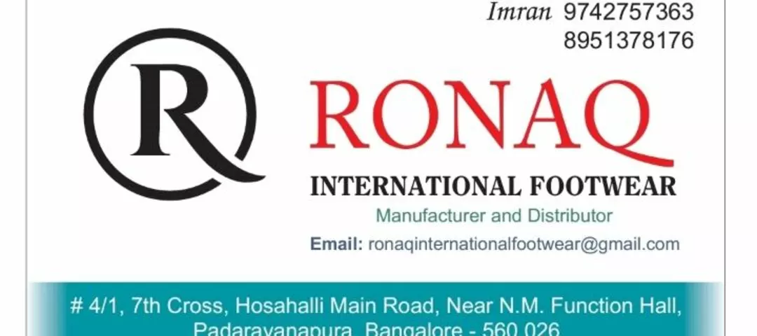 Visiting card store images of RONAQ INTERNATIONAL FOOTWEAR