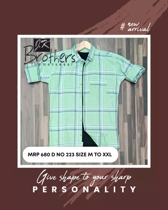 Men's Cotton Checks Shirt  uploaded by Jk Brothers Shirt Manufacturer  on 7/2/2022